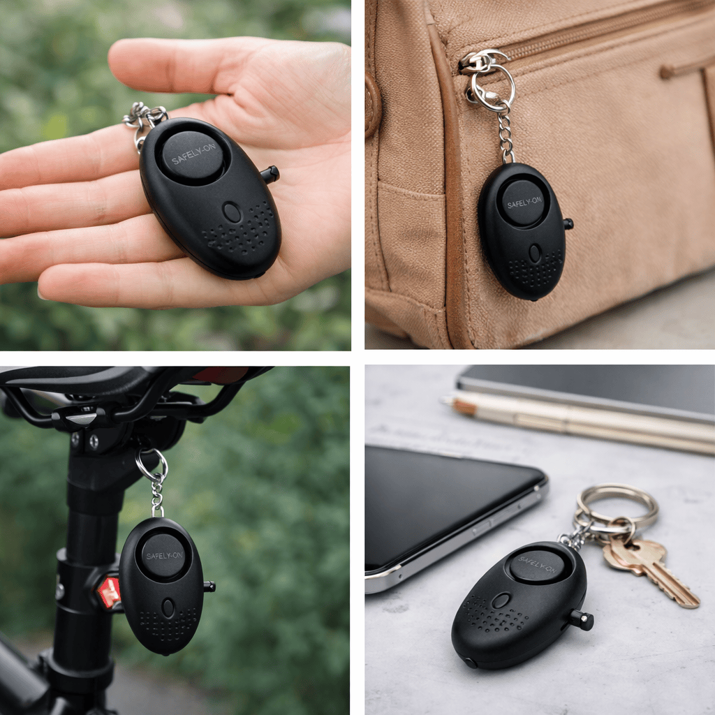 Safely-On Alertia Alarme Personnelle de sécurité – 130dB Alarme Portable – Gris 